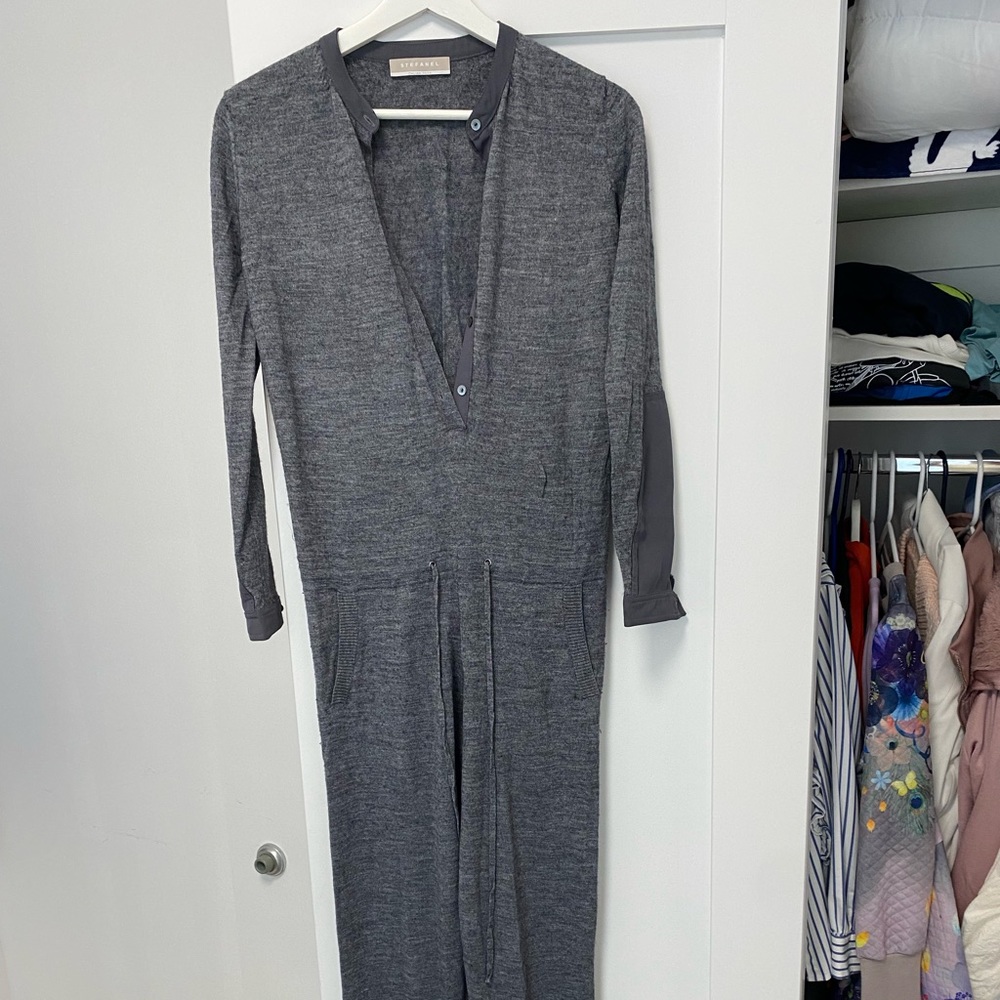 STEFANEL Knitted Jumpsuit XS, Gray